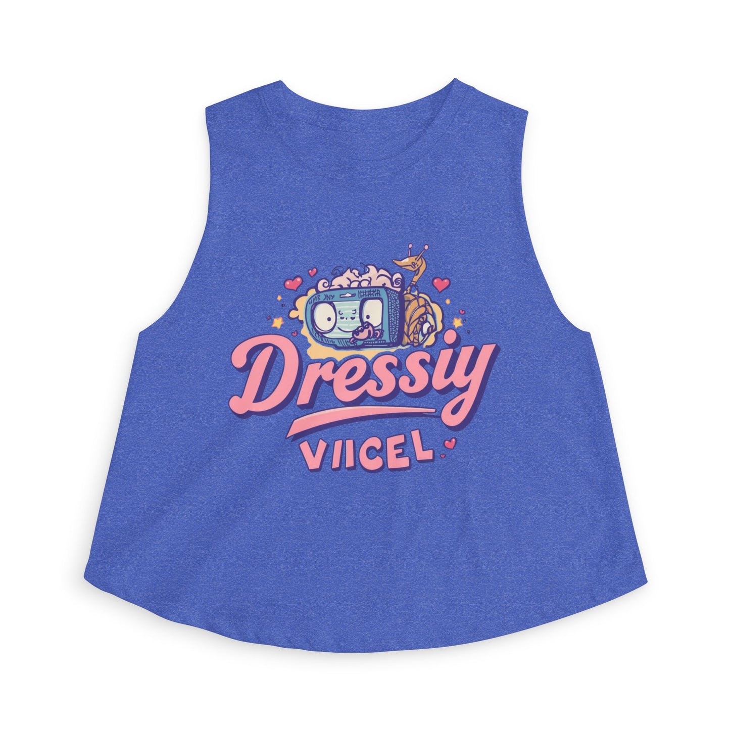 Vikel Cartoon Crop Top | Retro Kawaii Graphic Tank