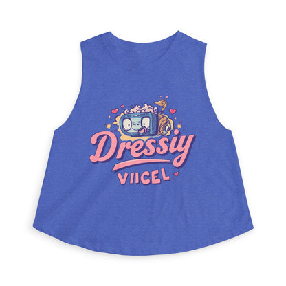 Vikel Cartoon Crop Top | Retro Kawaii Graphic Tank