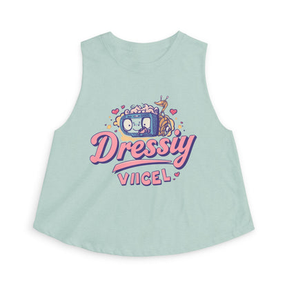 Vikel Cartoon Crop Top | Retro Kawaii Graphic Tank