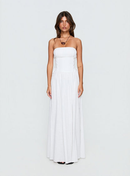 So Far So Good Maxi Dress White
