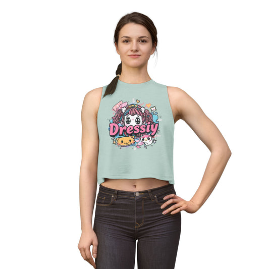 Cute Kawaii Anime Graphic Crop Tank Top