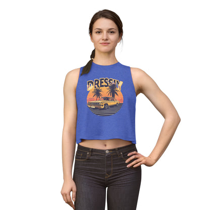 Vintage Sunset Crop Top – Retro Summer Vibes