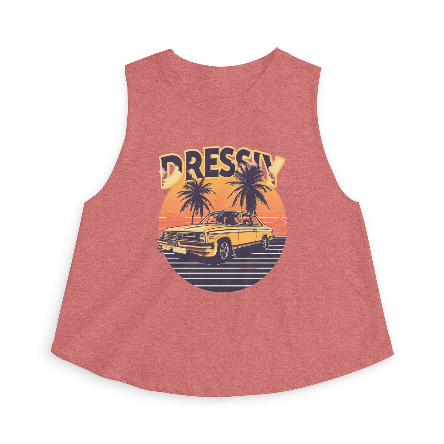Vintage Sunset Crop Top – Retro Summer Vibes