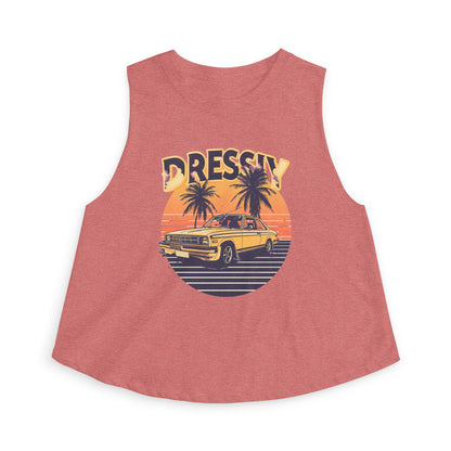 Vintage Sunset Crop Top – Retro Summer Vibes