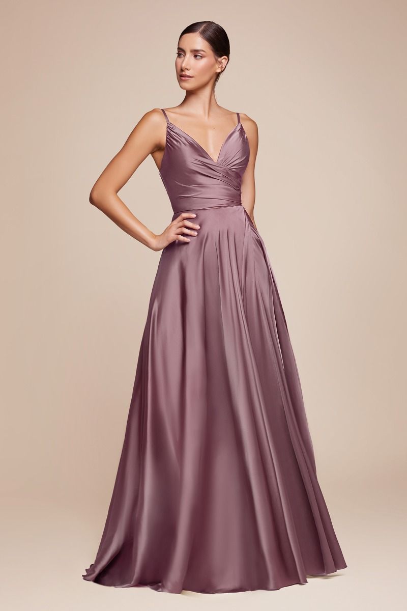 ERICA GOWN SOFT SATIN A- DRESS