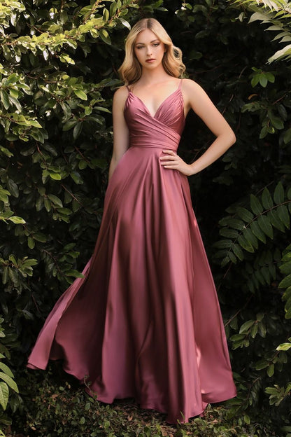 ERICA GOWN SOFT SATIN A- DRESS