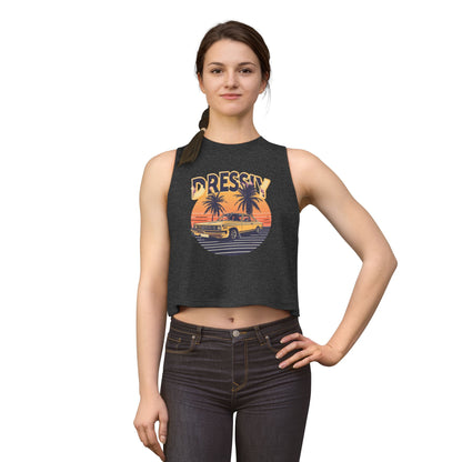 Vintage Sunset Crop Top – Retro Summer Vibes