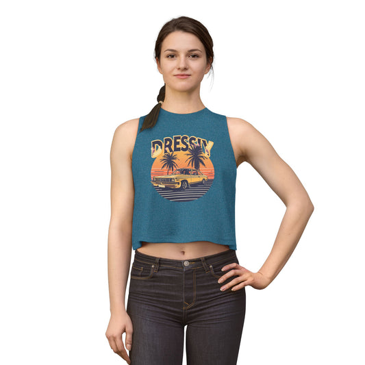 Vintage Sunset Crop Top – Retro Summer Vibes