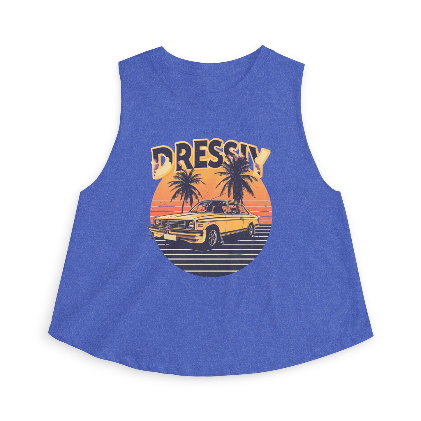 Vintage Sunset Crop Top – Retro Summer Vibes