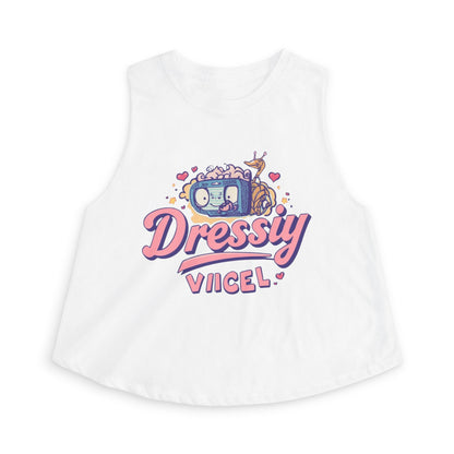 Vikel Cartoon Crop Top | Retro Kawaii Graphic Tank