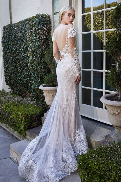 A1022 BOHEMIAN LACE MERMAID GOWN Andrea & Leo