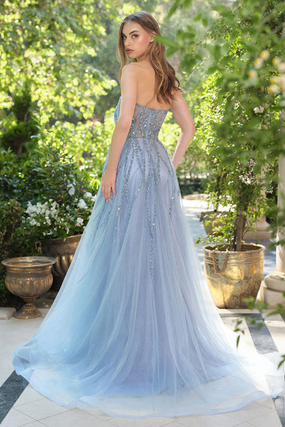 A1491 Cynthia Structured Ball Gown Andrea & Leo