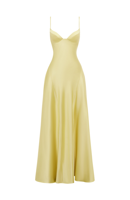 Asterin Maxi Dress Lemon