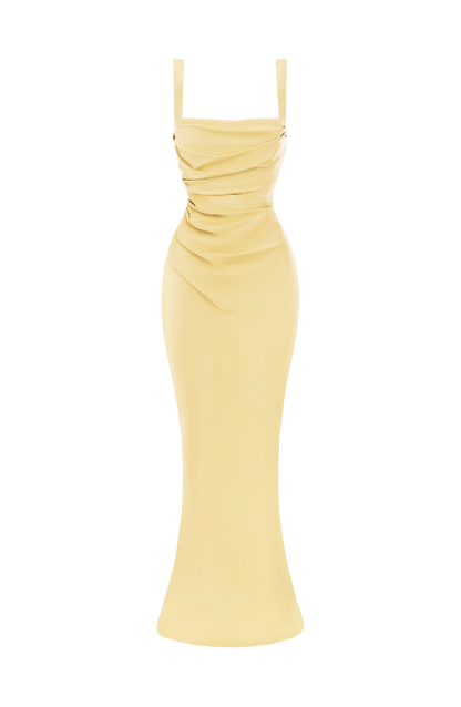 Calanthe Maxi Dress Lemon