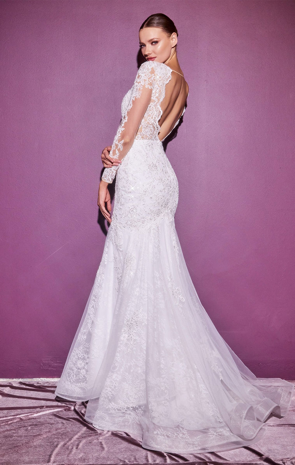 LILIBET GOWN LAYERED LACE MERMAID BRIDAL GOWN