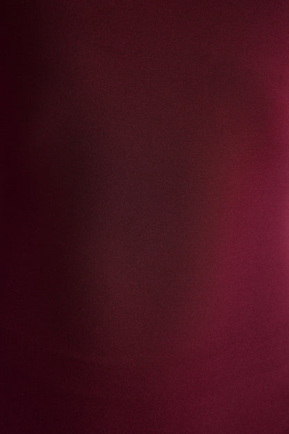 Ottilie | Burgundy Asymmetric-Neck Maxi Dress