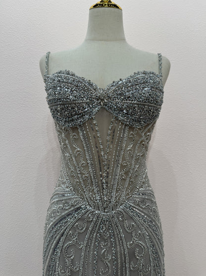 Finley Mini Dress Beaded Corset Cocktail Dress
