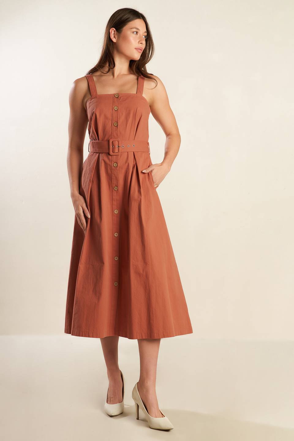CALIFORNIA DREAMING BUTTON DOWN DRESS
