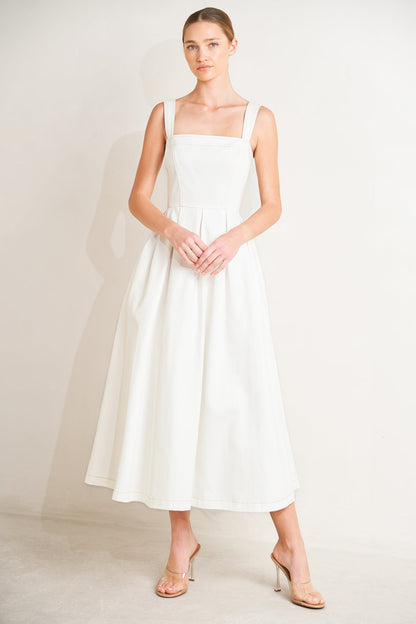 SERENE CHARM OFF WHITE MIDI DRESS FINAL