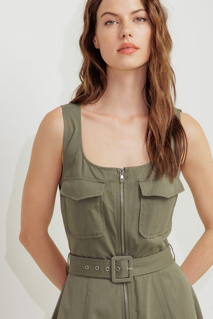OLIVE GROVE MIDI DRESS
