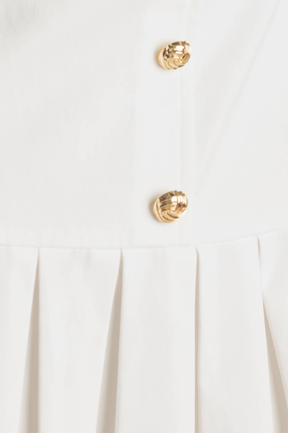 NO COMPARISONS PLEATED SKIRT MINI DRESS WHITE- FINAL