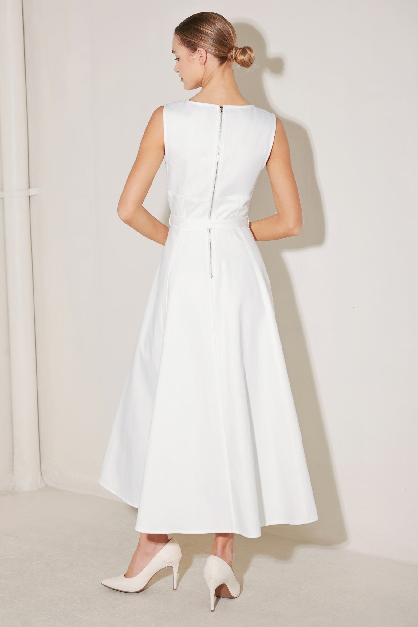 SUMMER SOCIAL WHITE MIDI DRESS