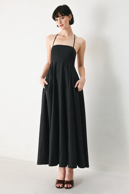 PURE OPEN BACK MIDI DRESS