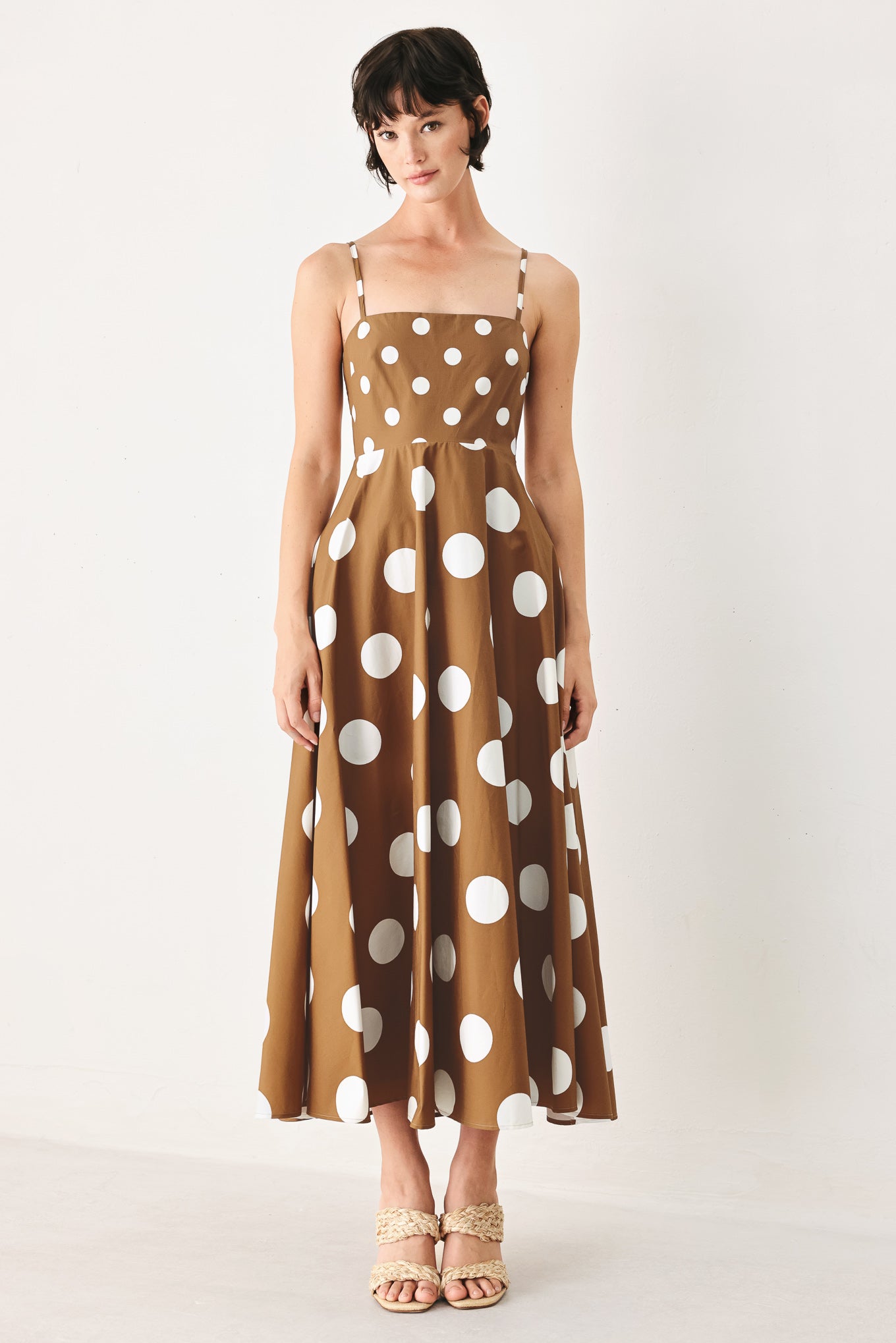 DOLCE VITA POLKA DOT MIDI DRESS FINAL