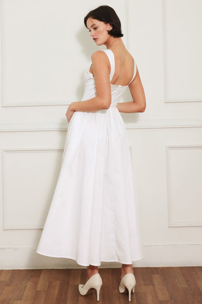 SWEETHEART SERENADE WHITE MIDI DRESS FINAL