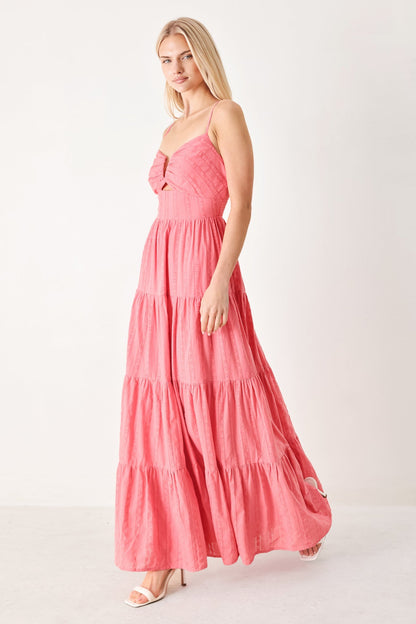 SWEET ESCAPE PINK CRANBERRY MAXI DRESS