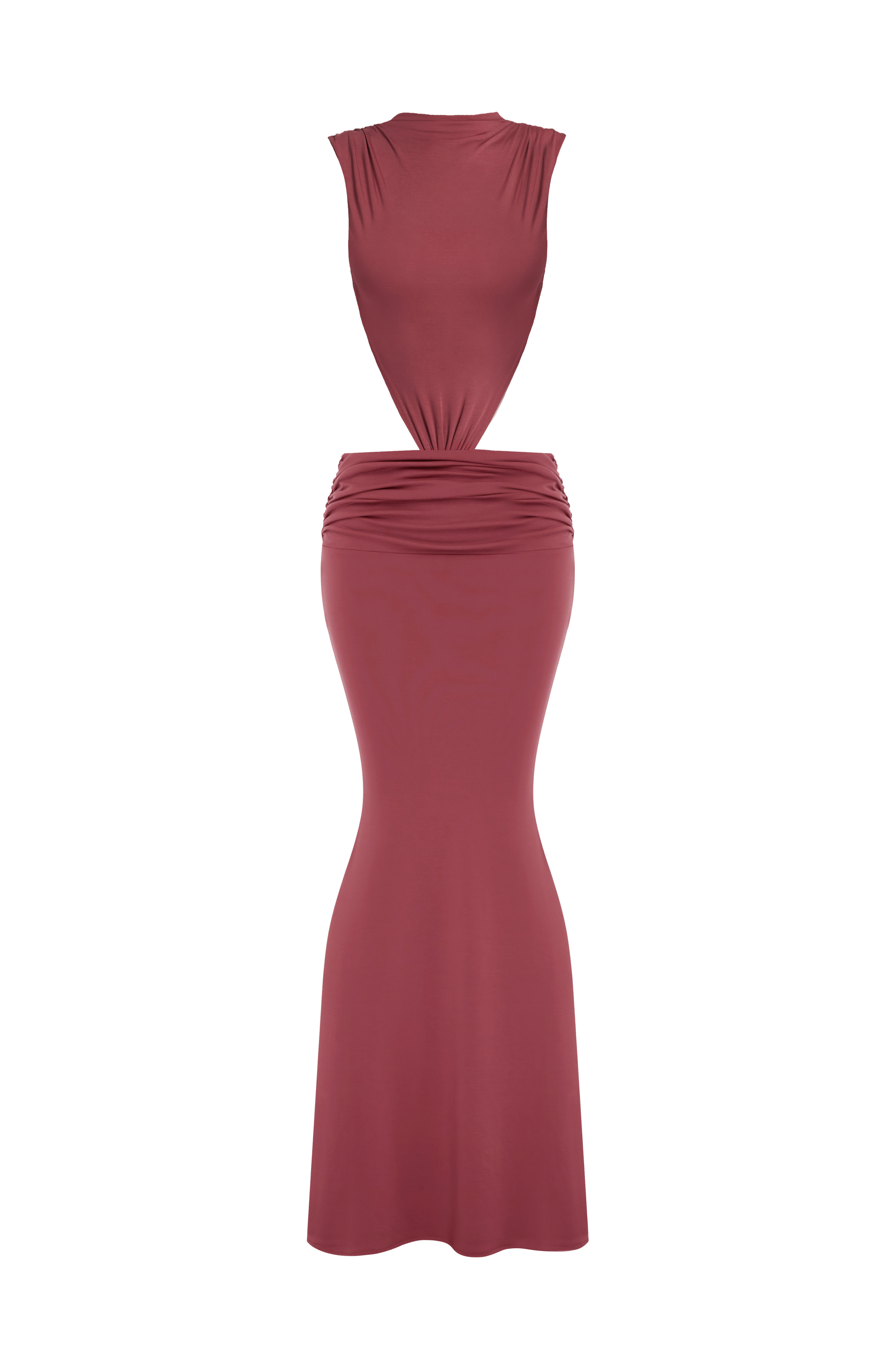 Fenella Maxi Dress Rose Brown