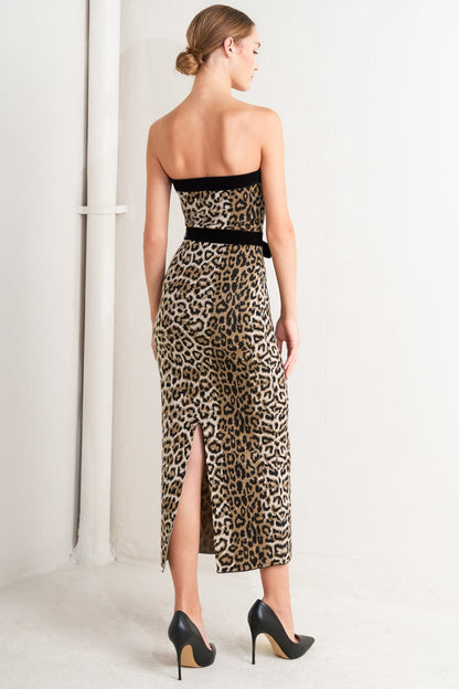 WILD ROMANCE LEOPARD KNIT MIDI DRESS FINAL