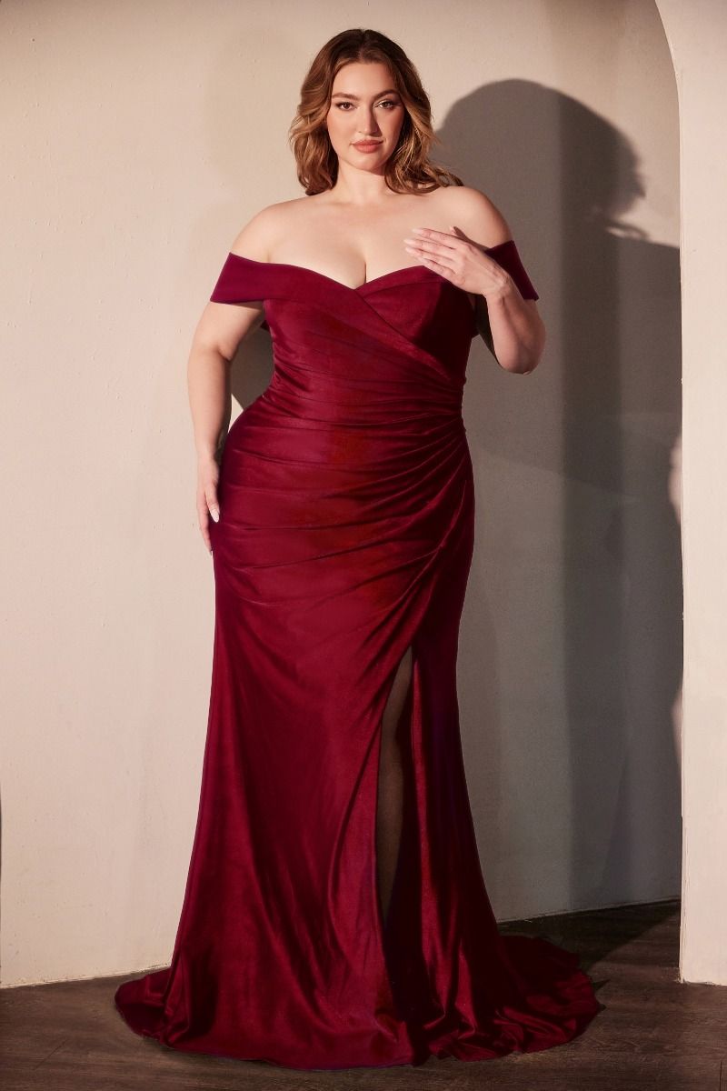 FREYA GOWN OFF THE SHOULDER STRETCH SPANDEX DRESS