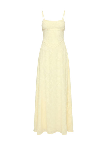 South Of France Maxi Dress Yellow