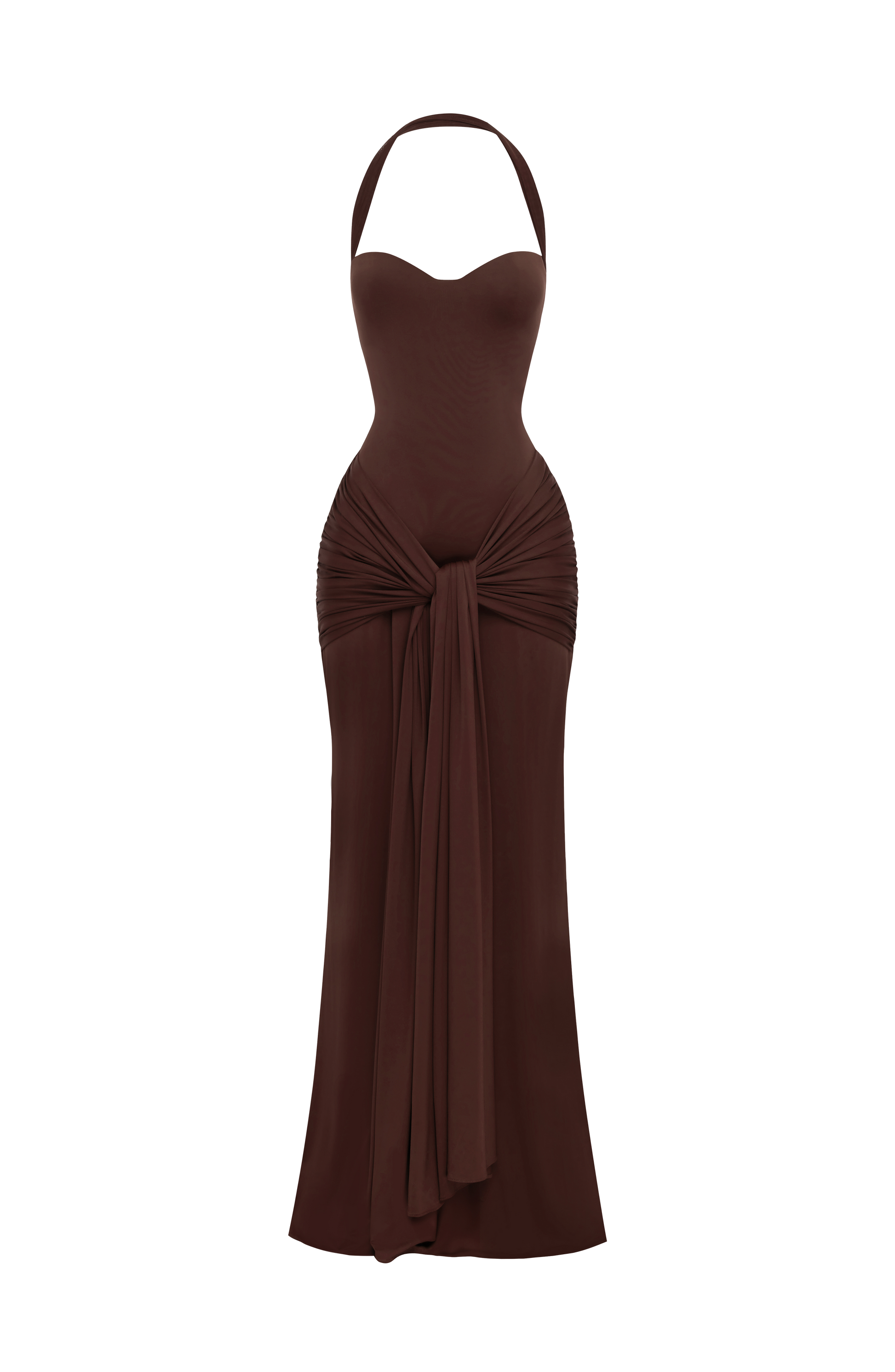 Gia Maxi Dress Plum Brown