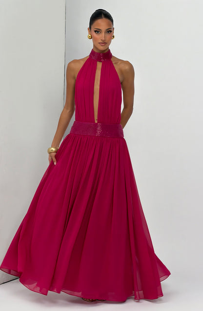 Rosalina Maxi Dress Raspberry