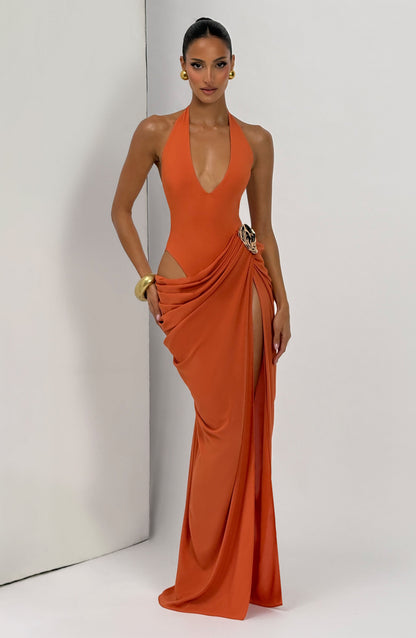 Adele Maxi Dress Burnt Orange