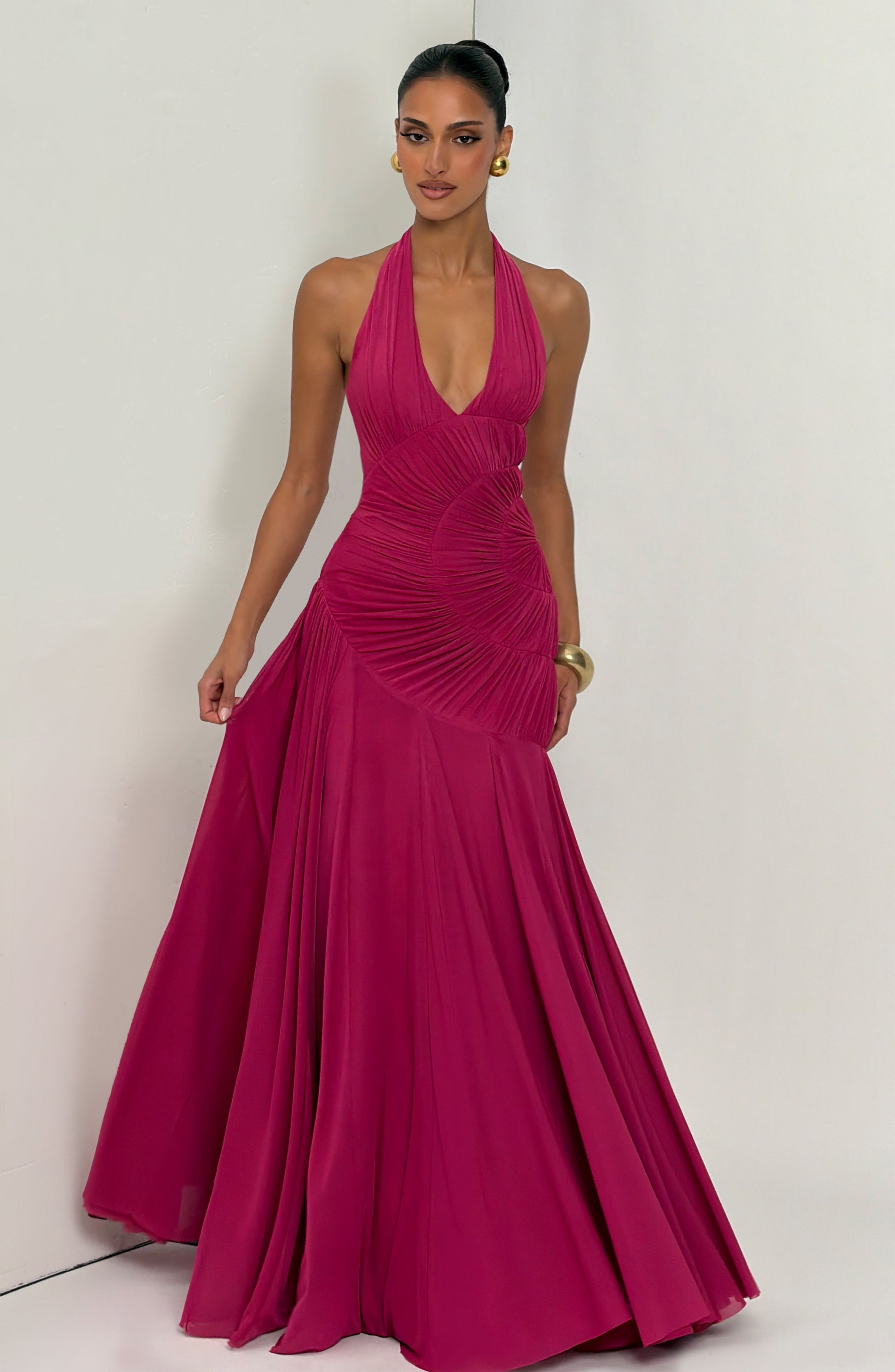 Cova Maxi Dress Raspberry