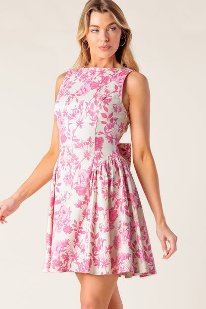 ISLAND ADVENTURE PINK MINI DRESS