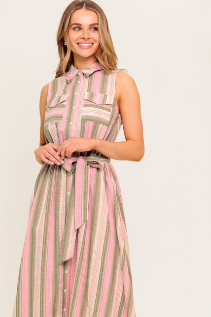 WINDSWEPT FIELDS MIDI DRESS OLIVE