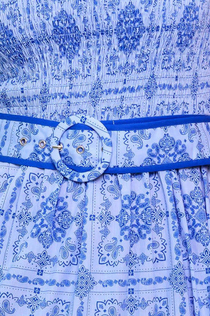 WESTON MAXI DRESS BLUE