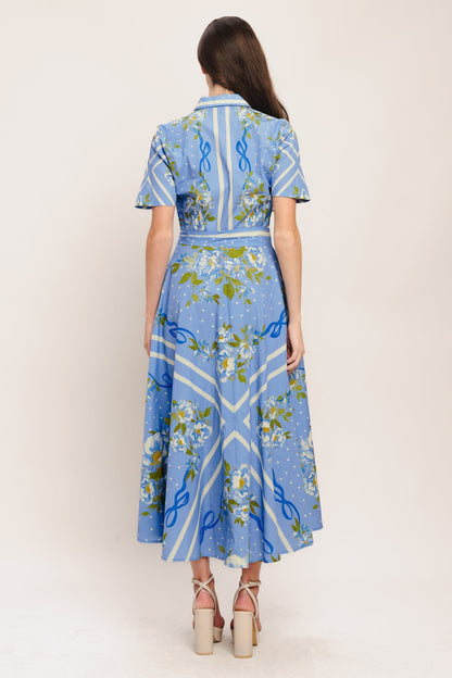 SWEET SOPHISTICATE SHORT SLEEVE MIDI DRESS