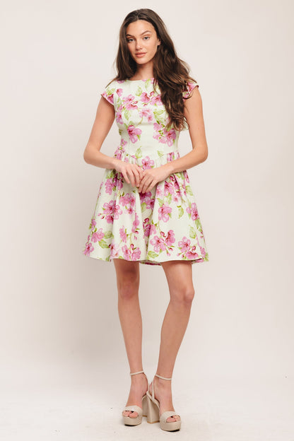 BLOSSOM BABE PINK MINI DRESS