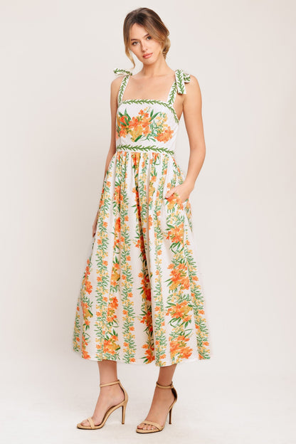 MARIGOLD BREEZE MIDI DRESS