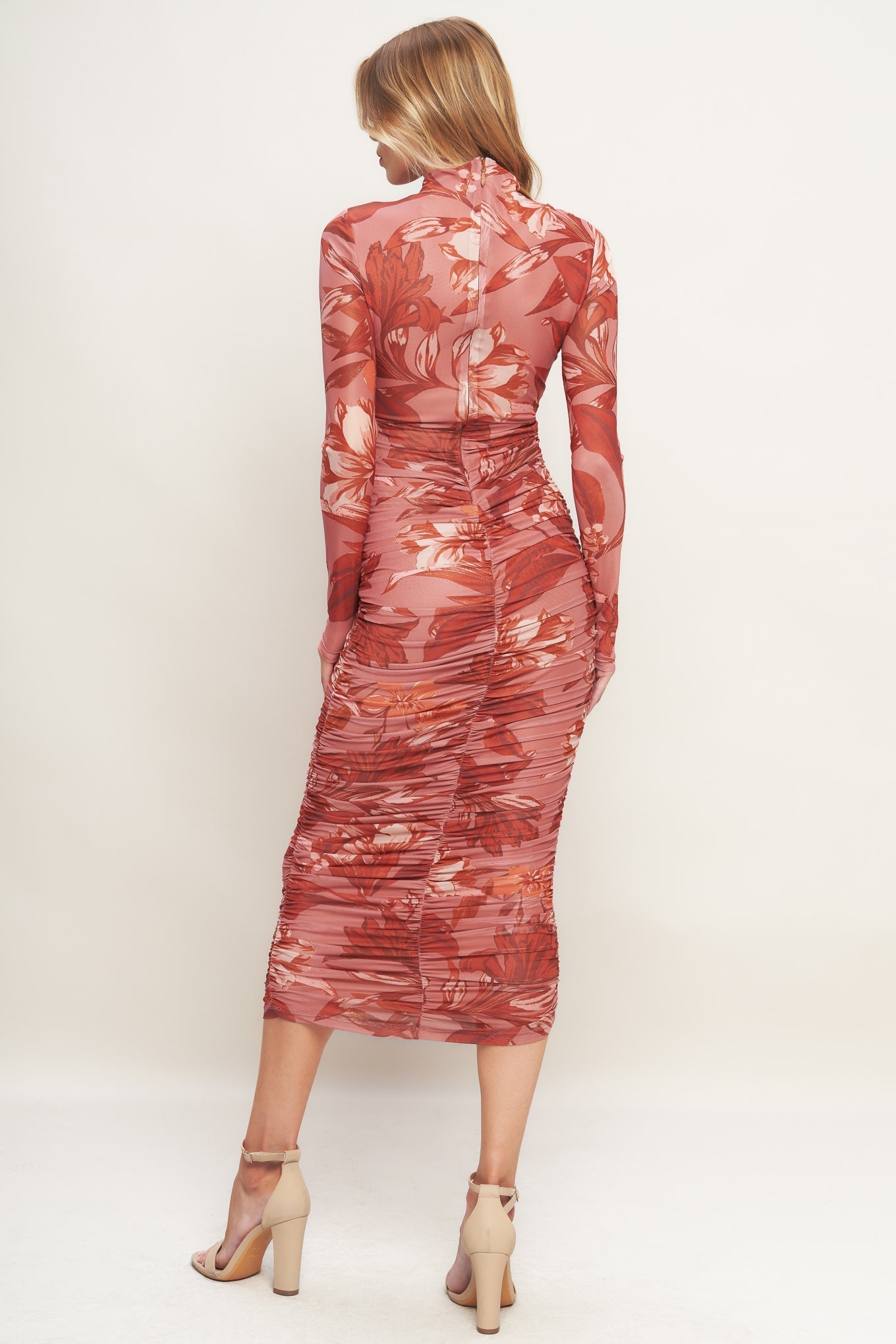 Size Small, INSTA WORTHY SIENNA POWER MESH MIDI DRESS FINAL