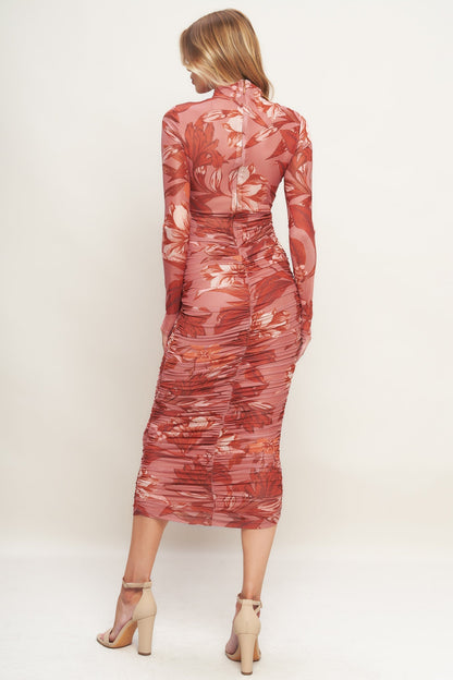 Size Small, INSTA WORTHY SIENNA POWER MESH MIDI DRESS FINAL