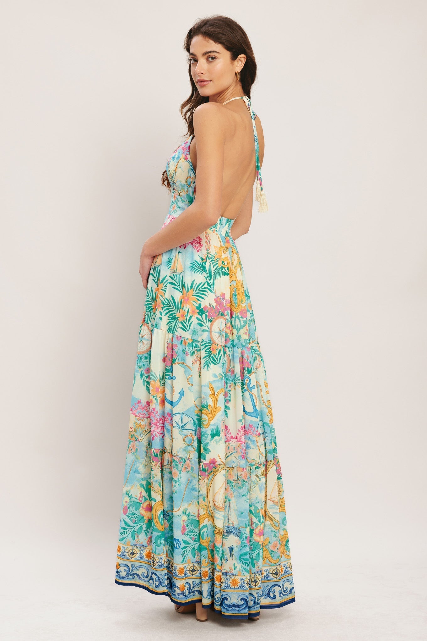 CAPRI SAIL AWAY MAXI DRESS