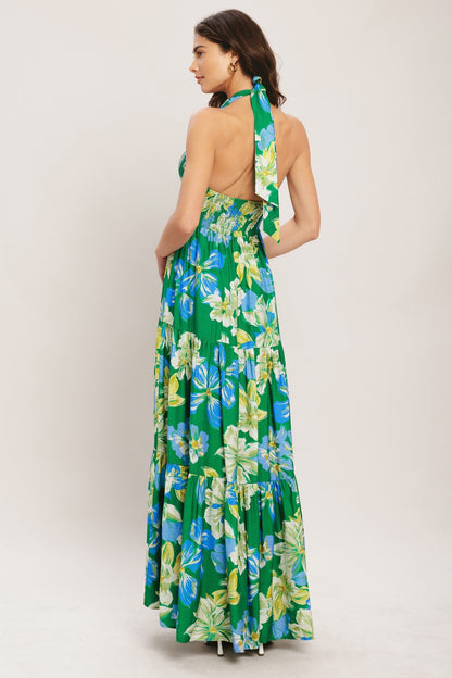 PALM SHORE BLOOM GREEN MAXI DRESS FINAL