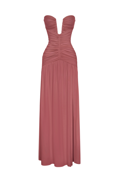 Junia Maxi Dress Rose Brown