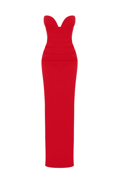 Lindsey Maxi Dress Red